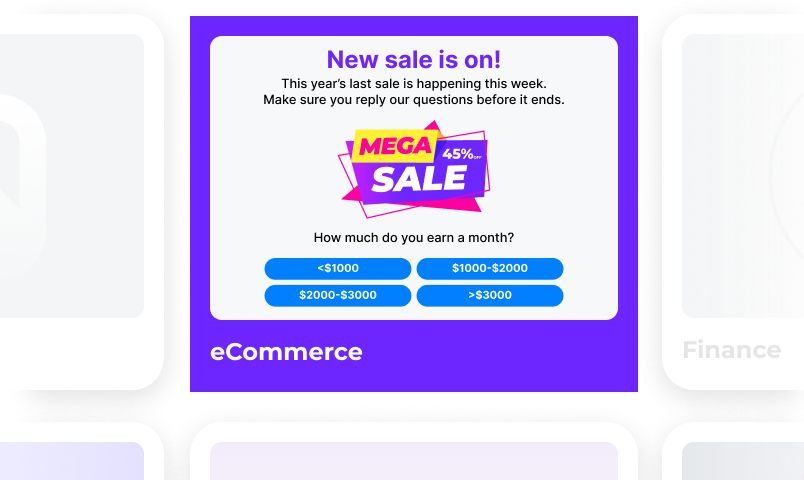 Choose a ready-made template with a tested offer funnel.